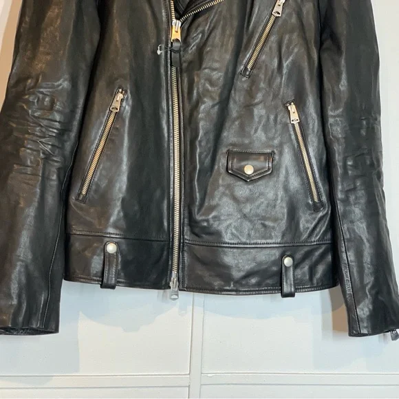 Mackage Finn Leather Moto Men’s Jacket - Picture 6 of 16